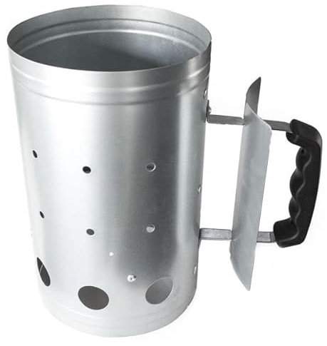 Barbacoa BBQ Encendedor Carbón Mango de Seguridad Chimenea Starter