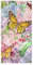 YOUJUNER Handtücher mit Blumenmuster, Schmetterling, Blumen-Dekor, Fingerspitze, weiches Gesichtshandtuch, saugfähig, für Badezimmer, Küche