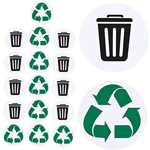 FUNOMOCYA Müllaufkleber 1 Set Abfalleimer für den Hausgebrauch Müllwandaufkleber Recyclingbehälter-Aufkleber Müllzeichen