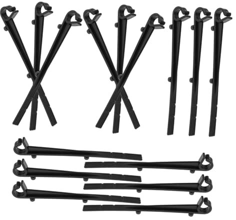 Angoily 20pièces Clips De Fixation Plastique Pour Brosse De Gouttière Noir Supports Robustess Pour Protection Gouttière Sur Divers Styles Installation Facile Et Fiable