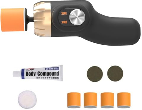 Policiera di auto - lucidatrice di tampone per auto | Macchina per lucidatura rotante | Tampone veicolo a batteria | Macchina di lucidatura silenziosa ricaricabile | Remover di scratch portatile | Str