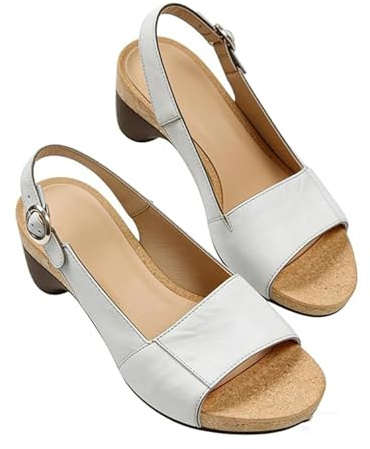 Topmis Podiflex Compensées Orthopédiques Femme Bout Ouvert T-Bar Avec Bride Réglable Chaussures De Marche Antidérapantes Confortables Avec Soutien De La Voûte Plantaire