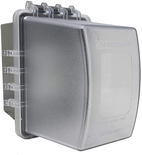 Sealproof 1-Gang Weatherproof In Use Outdoor Outlet Extra Deep Cover | Lockable, UL Extra Duty Compliant, 18 Configurations, Polycarbonate