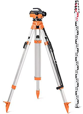 Geo Fennel - Pack Niveau optique GFN 1 (400 gon) avec trépied + Mire télescopique 5 m