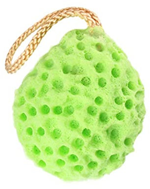 Esponja de espuma de baño suave verde, esponja exfoliante para ducha corporal, esponjas de fibra de doble cara para mujeres y hombres, suministros de limpieza corporal