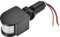 sourcing map Bewegungssensor 24V Infrarot PIR Melder Wandhalterung für Bodenlicht Schwarz