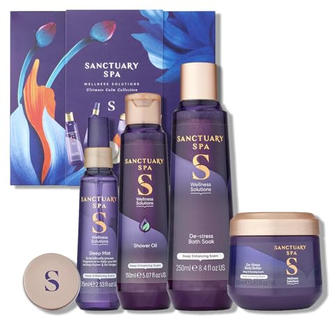 Sanctuary Spa Ultimate Calm Collection Gift Set, Vegan, Gift For Women, Birthday Gift, Womens Gift Sets, Self Care Gift (packaging may vary)