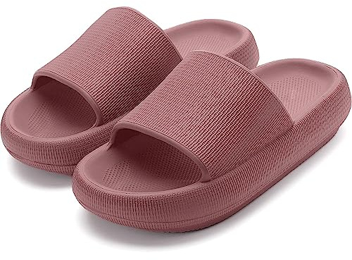 Donpapa Zapatillas Mujer Chanclas Hombre Sandalias Baño Piscina Playa Zapatos Verano Nube Pala plataforma Pantuflas Comodas YZ Sonrojarse 37-38