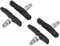 P4B | 2 Paar V-Brake Bremsschuhe Airflow 2 für Felgenbremse - Silent Stop – Asymmetrisch | Selbstreinigend und optimal bei Nässe Dank Profil im Airflow-Design | Allwetterbremsschuh