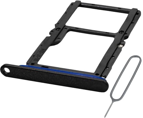 MMOBIEL Bandeja Dual Tarjeta SIM Compatible con Xiaomi Redmi Note 13 – Dual SIM - Recambio Soporte Bandeja Tarjeta SIM - Incluye Herramienta de Extracción SIM y Anillo de Goma Impermeable - Negro