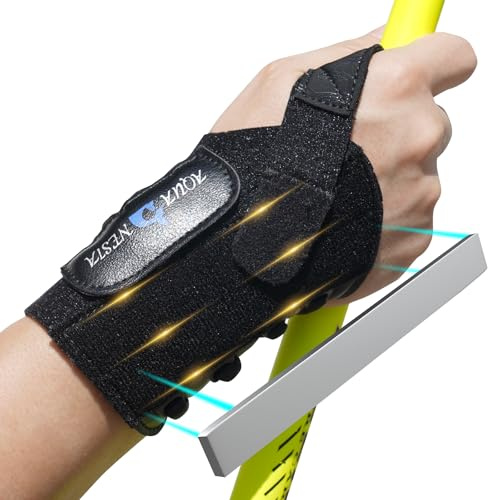 Upgraded Fishing Wrist Brace with Dual Splints – Adjustable Wrist Straps for Fly Casting Practice, Stable Grip for Holding Fishing Rod, Enhanced Forward Casting Accuracy for Beginners Right