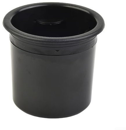 Springwillfly Portabicchiere, in plastica da incasso, portabevande per auto, camper, barca, auto, nero, 90 x 80 mm