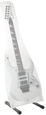 Akustisk gitarrväska - matt PVC-silverbelagd tyg, vattentätt gitarrfodral med dammsäkert, skrynkelfritt, förvaring | dammskydd för instrument, för badrum, Transparent frostat fodral för elektrisk