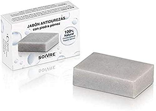Soivre Cosmetics - Jabón Antidurezas con Piedra Pómez, 125 g