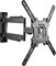 Poppstar TV Wandhalterung schwenkbar 32 Zoll - 55 Zoll für Flach- und Curved-Monitore bis 32kg (VESA max. 400x400) Neigbare drehbare Fernseher-Halterung