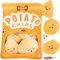 Hundespielzeug Kleine Hunde,Crinkly Squeaky Hundespielzeugs Interaktives Plüsch Hundespielzeug spielzeug Puzzle und Bereicherung Spielzeug für kleine, mittlere und große Hunde (Potato-chips-01)
