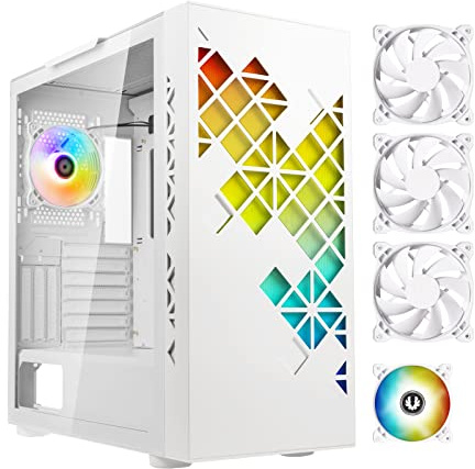 Boitier PC Moyen Tour Bitfenix Tracery ARGB Blanc