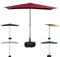 ESCOLL Höhenverstellbarer Sonnenschirm Kleiner Balkonschirm Mit Halbrund Ständer, 5 Rippen Marktschirm Wandschirm Sonnenschutz Halbsonnenschirm 1 Stück (Color : Rot)