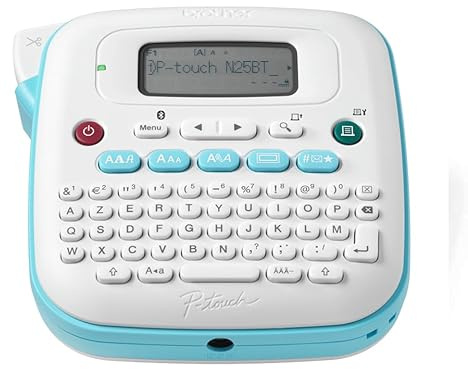 Brother PT-N25BT - Bärbar Bluetooth etikettmaskin för hem och kontor