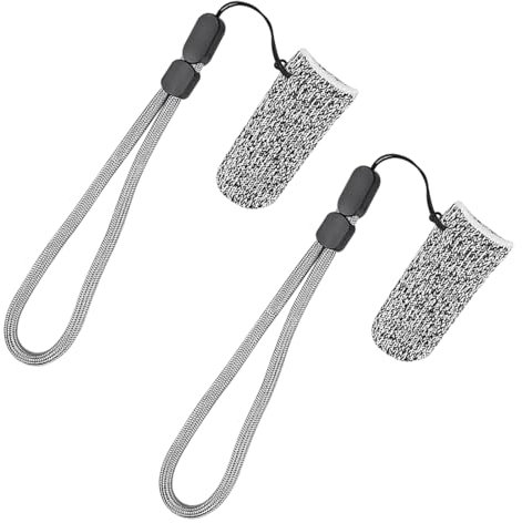 Fingerhandschuhe Schnittfeste Langstrecken-Einfingerhandschuhe Einzelfinger-Angelhandschuh,Schnittfester Schutz mit 2 Fingerspitzen-Schutzhüllen für Gartenarbeit, Sport, Bastelarbeiten und Beruf