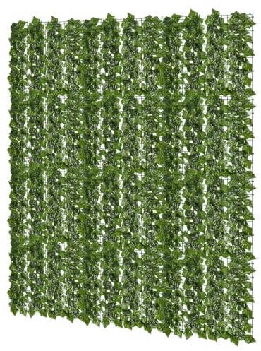 Mantigositeen konstgjord murgröna, sötpotatisblad, häck, insynsskydd, murgröna, integritetsskydd, 100 x 300 cm, insynsskydd staket, rulle, murgröneblad är perfekt för uteplatser utomhus