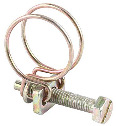 10pcs Double Pinces pour Tuyaux Colliers de Serrage de Tuyau Réglable Serre-joints à Tuyaux Collier de Tuyau d'Eau Pince Clip en Acier Inoxydable (29mm（25-29）)