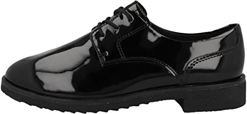 Clarks Griffin Lane 261431134, Scarpe Stringate Derby Donna, Nero (Black Pat Black Pat), 38 EU
