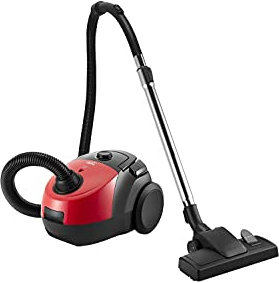 BEKO VCC34801AR, Cilindro Vacuum, Materiale del Tubo: Metallo Ruote: Rubber, Nero/Rosso, 800 W, 2.1 Litri, 80 decibeles