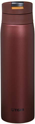 TIGER MCX-A502RO Tiger Water Bottle, 16.9 fl oz (500 ml), Sahara Mug, Stainless Steel Bottle, One-touch, Lightweight, Red Oak