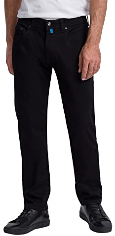 Pierre Cardin Lyon Tapered Jeans, Black Black Raw, 36W x 34L Homme