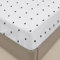 FANSU Spannbettlaken mit Blätter Muster Polyester Bettlaken 30cm Extra Tiefe Taschenlaken Weiche Bequem Spannbetttuch für Einzelbett Doppelbett Boxspringbett -Herz Liebe (Weiß,150x200cm)