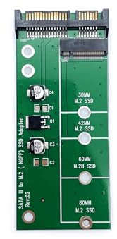 JZK M2 zu SATA Adapter NGFF, Super Speed 6gb/s SSD Kartenkonvertermodul