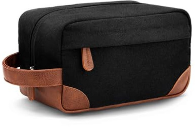 Prizmxed Toalettväska för män, necessär med stor kapacitet, vattentät, slitstark, separat förvaring, affärsresor, design, multifunktionell necessär, Svart, 27 x 15 x 12 cm