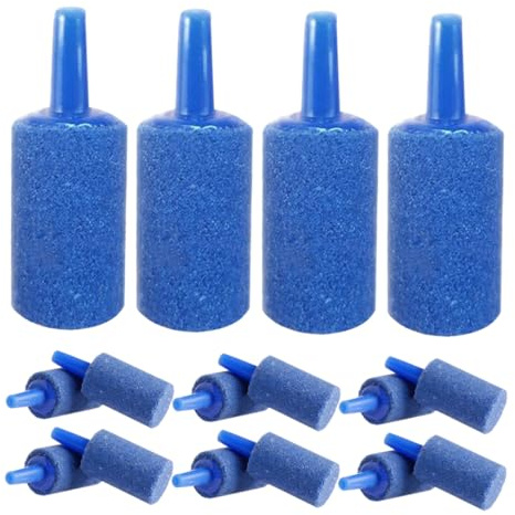 NOLITOY 80 Pezzi Pietre Porose per Acquario Diffusore Bolle d Aria Cilindrico Aeratore per Pesci con Bolle Sottili e Uniformi per Ossigenare e Abbellire Acquari Domestici
