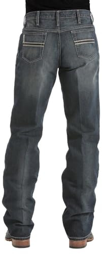 Cinch Mens White Label Dark Stonewashed Jeans 34x38 Drk Blue