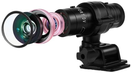 Mini caméra DV de Sport Full HD 1080P 30fps, IPX-4 étanche vélo Moto Casque Action DVR caméra vidéo, enregistreur vidéo pour L'Aventure en Plein air