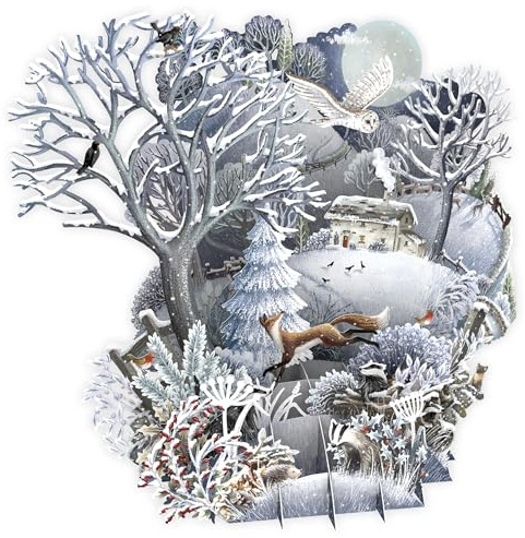 Paper D'Art, Top of the World Christmas Card Range (3D Card - Silent Night) XTW026