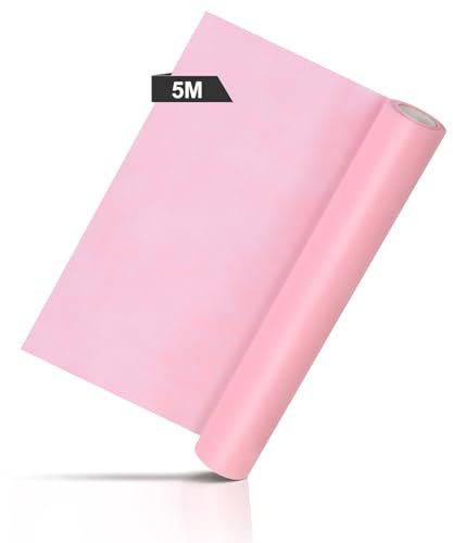 AiQInu 5M Tischläufer Rosa, Tischdeko für Geburtstage, Dekoratives Tischläufer Modern, Table Runner Tischband