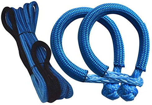 BomDog Abschleppseil, 12 Mm X 6 M, Kinetisches Bergungsseil, 6 Mm X 80 Mm, Weiche Schäkel