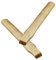 Happyyami 1 Set Maniglia Arciere Martello in Titanio Spaccata Da Campeggio Manico D' Raccordo Per Degli Strumenti Per La Lavorazione Del Legno Di Legno 2 Pz