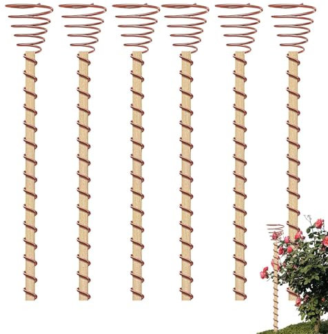 Antena de jardín de cobre electrocultural, poste largo de cobre, carrete de herramientas de jardín, estacas de cobre para jardinería, bobinas de cobre, herramientas de alambre, anillos de tensor