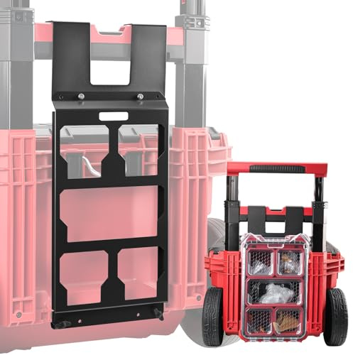 Packout Mounting Plate Compatible with Milwaukee 48-22-8426 Toolbox, Attaches to Rolling Toolbox Handle, Organizer Storage Bracket for Packout Tool Box System