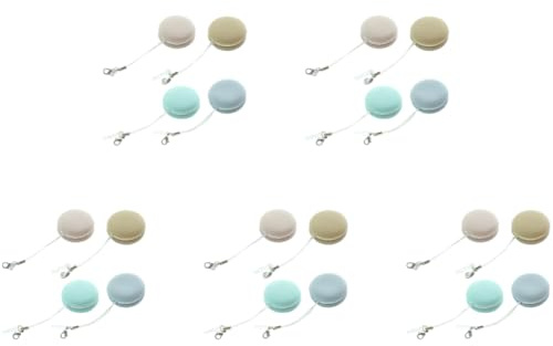 Set da 20 pz di pulitori per schermi di smartphone multicolore a forma di macarone, panno pulitore con portachiavi e laccetto, strumento portatile per la pulizia di TV, computer, tastiere