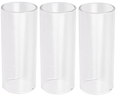 GETAJGHSD 3pcs Glass Guitar Slide 2.4 Inch Smooth Gliding Surface Heat Treated Glass Slide for Guitar Lovers and Professional Players Sound for Acoustic