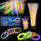 Trimming Shop Lot de 100 Bâtons Lumineux avec Connecteurs, Bracelet Fluorescent Lumineux Tube Soirée pour Enfants et Adultes, Décoration de Nouvel an, Halloween & Noël Accessoires Fluo Soirée