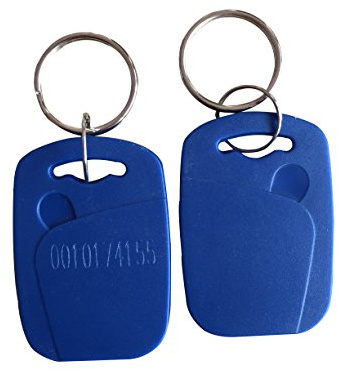YARONGTECH RFID Fob 125khz em4100 Accss kontroll nyckel etikett (paket med 10) stil 1 Svart