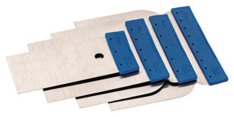 Lot de 4 spatules en métal 50/80/100/120 mm
