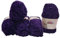 5 x 100 Gramm Himalaya Velvet Micro-Polyester Strickwolle, Babywolle samtig 500 Gramm Wolle (lila 90028)