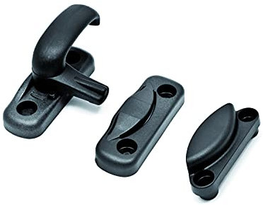 Chiudi anta per finestre a battente Chiocciola in poliammide (Nero)