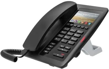 Fanvil H5W Wi-Fi IP-telefon 3,5 färgskärm med 2 SIP-linjer perfekt för sjukhus, köpcentrum, hotell (svart)